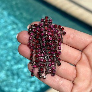 Dannijo Cecile Earrings pink and red rare color $300